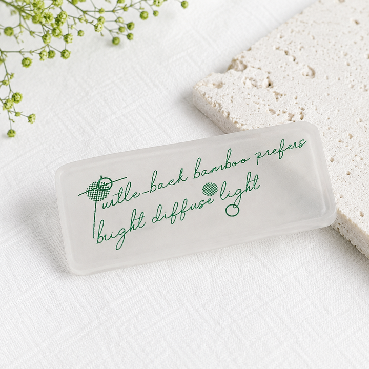 Botanical Text II Acrylic Stamp
