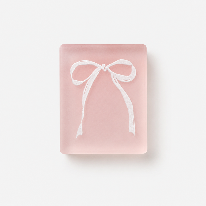 Pink Bow Ribbon Acrylic Stamp
