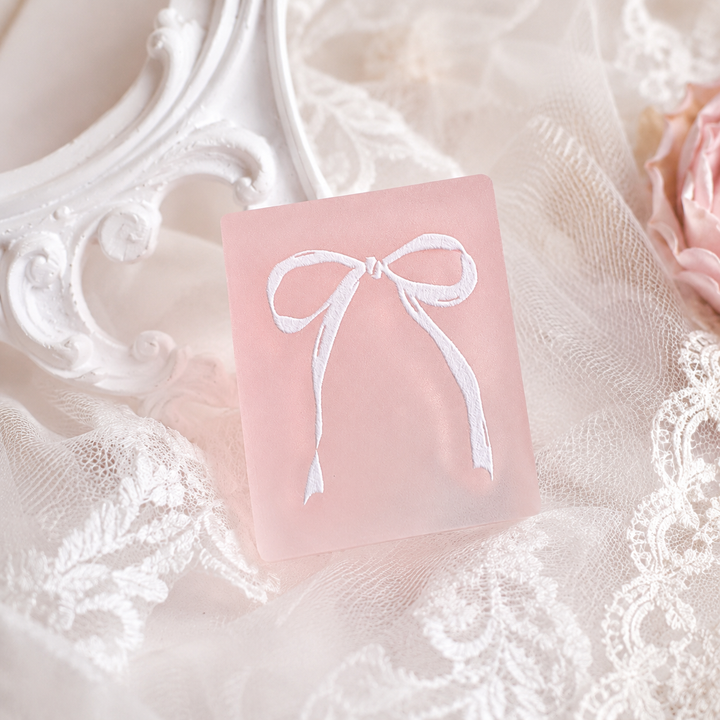 Pink Bow Ribbon Acrylic Stamp