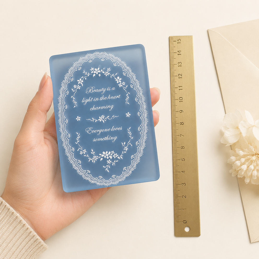 Little Blue Acrylic Stamp