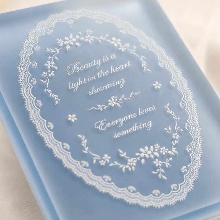 Little Blue Acrylic Stamp