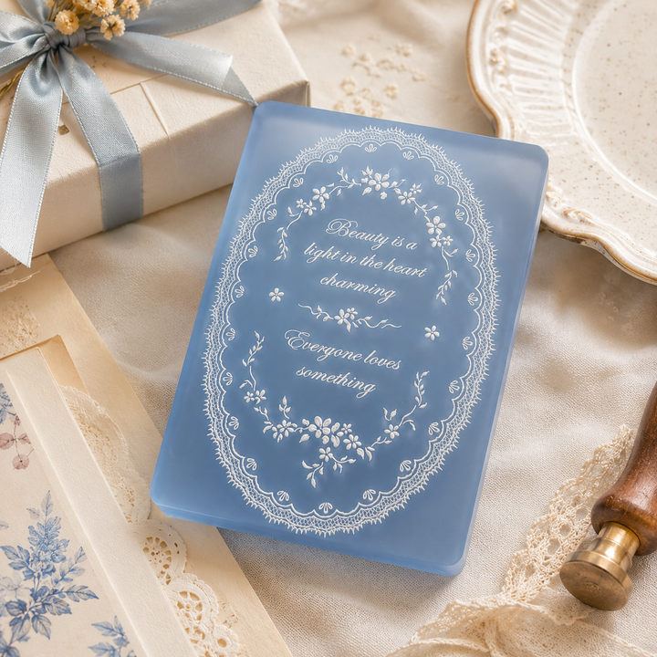 Little Blue Acrylic Stamp