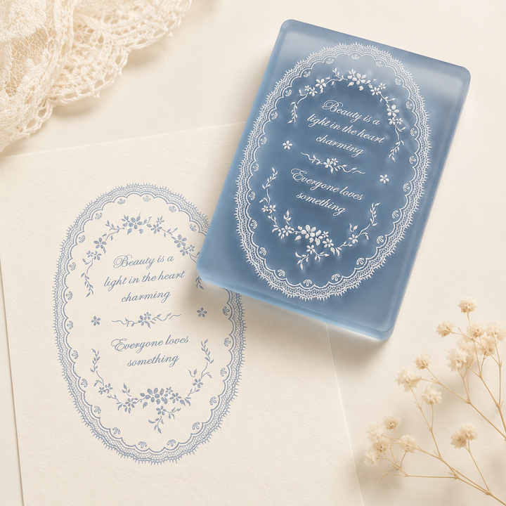 Little Blue Acrylic Stamp