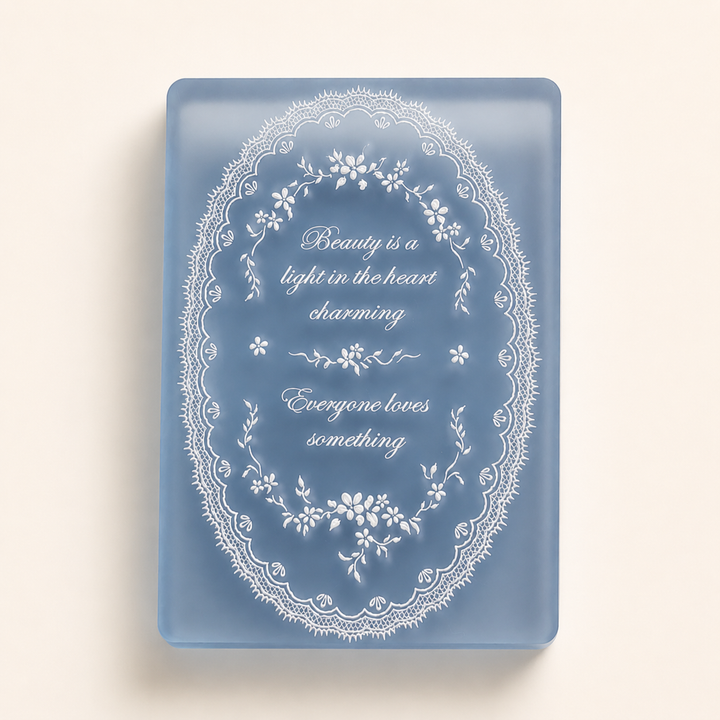 Little Blue Acrylic Stamp