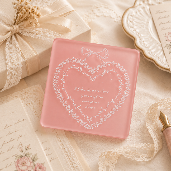 Little Pink Acrylic Stamp